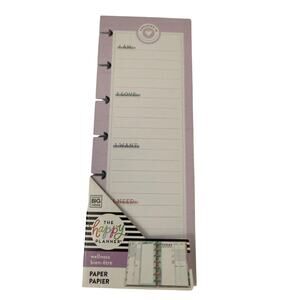 The Happy Planner Wellness Checking In Mood Tracker Notepad Purple Paper